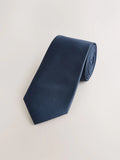 Navy Blue Slim Textured Tie