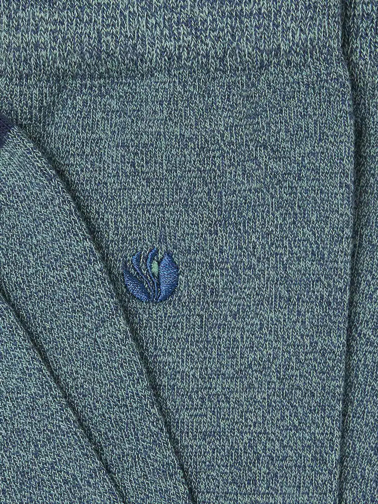 Blue Plain Socks