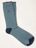 Blue Plain Socks